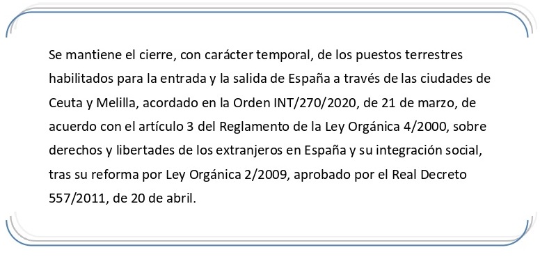 Cierre de puestos habilitados