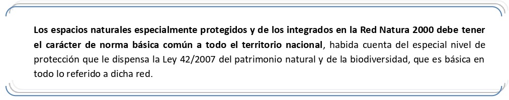 El caracter de norma basica