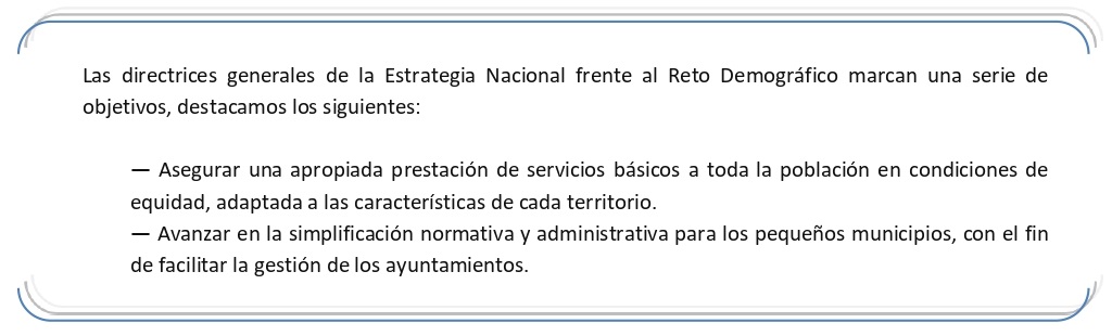 Estrategia nacional frente al reto demografico