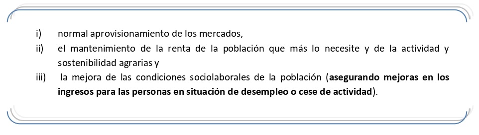 LAS NUEVAS MEDIDAS TIENEN UN TRIPLE OBJETIVO