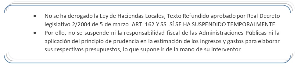 Lo que no significa la suspensión de las reglas del gasto