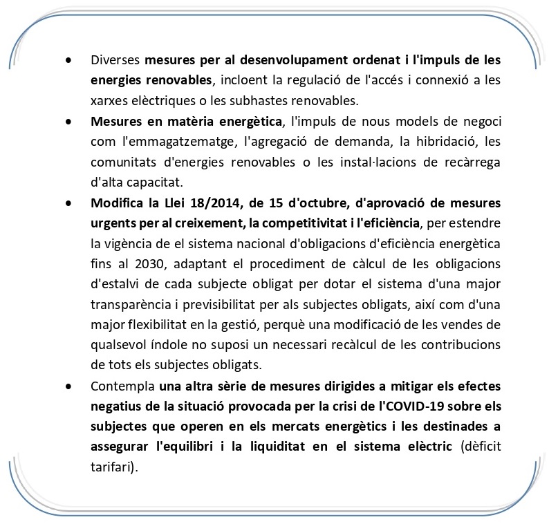 Mesures contemplades