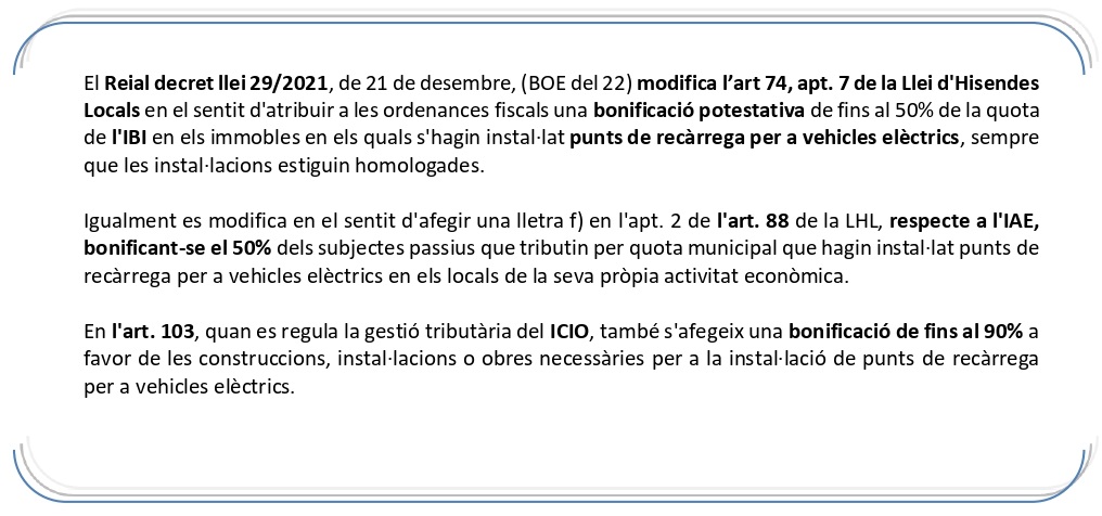 Mesures urgents ambit energetic