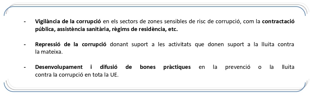 Prevenció i lluita corrupció