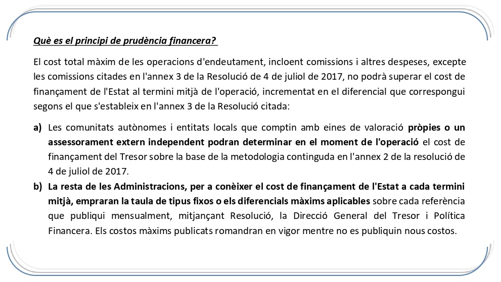  Què es el principi de prudència financera