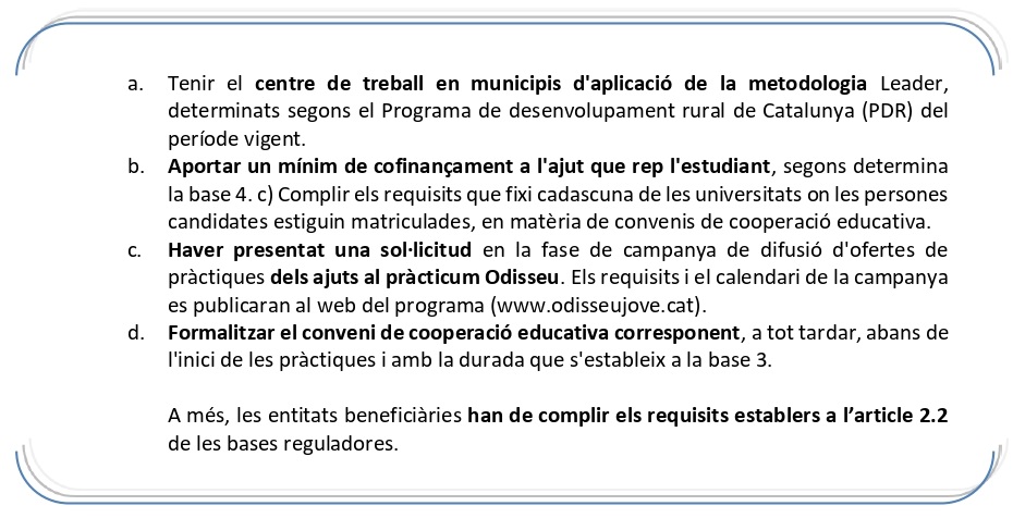 Requisits 3