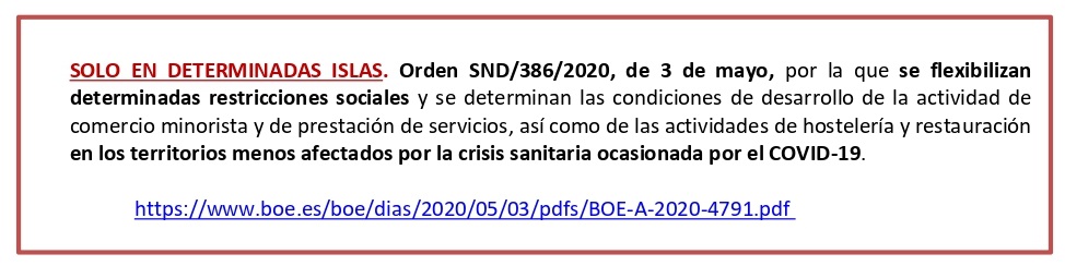 Solo en determinadas islas