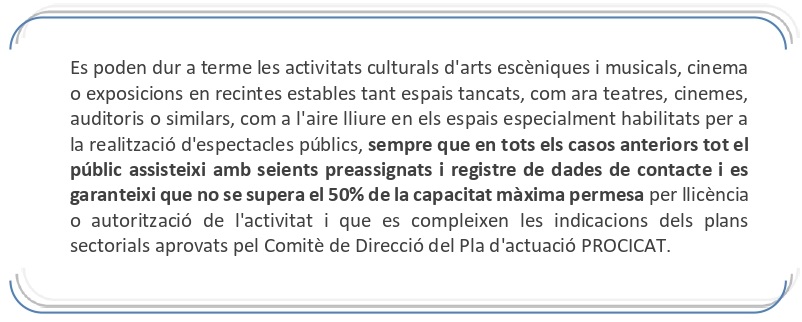 activitats culturals.